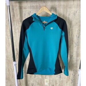 Pearl Izumi Symphony Thermal Hoodie Womens Size Large Lined 1/4 Zip Cycling Pink